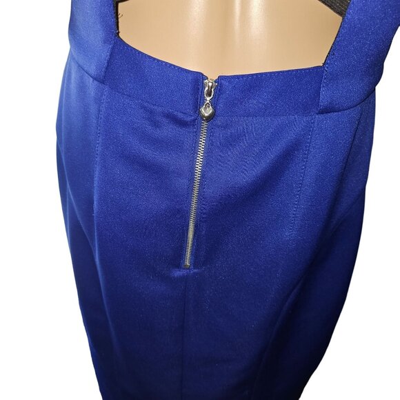 Betsy Blue Sleeveless V-Neck Dress With Crisscross Back & Zipper Size‎ 10 - Picture 5 of 10